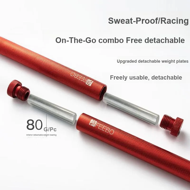 FEEBO Aerobic Fat Reduction Non Countable Jump Ropes Adults Handle Aluminum Alloy, Rope PVC Steel Wire 3m-3