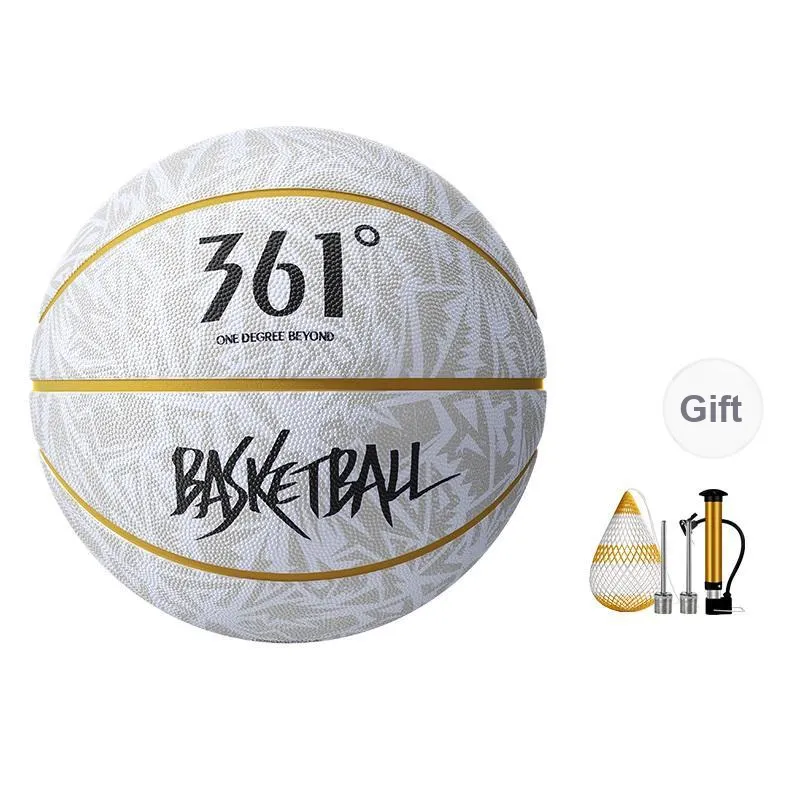 361° Rubber Basketball Smoke Mist Gray No. 5, No. 7 Training Unisex-0