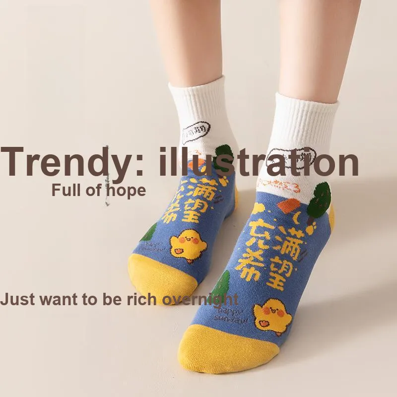 Master Mid Calf Socks Women's Shopping Bag 5 Pack