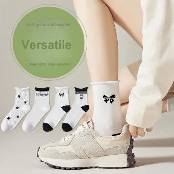 MIIOW Mid-Calf Socks Women's 6 Pack