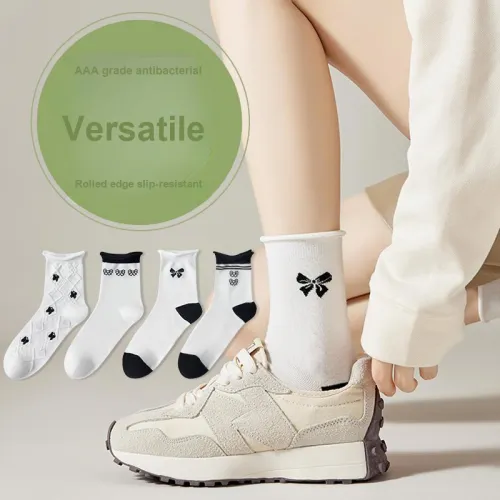 MIIOW Mid-Calf Socks Women's 6 Pack