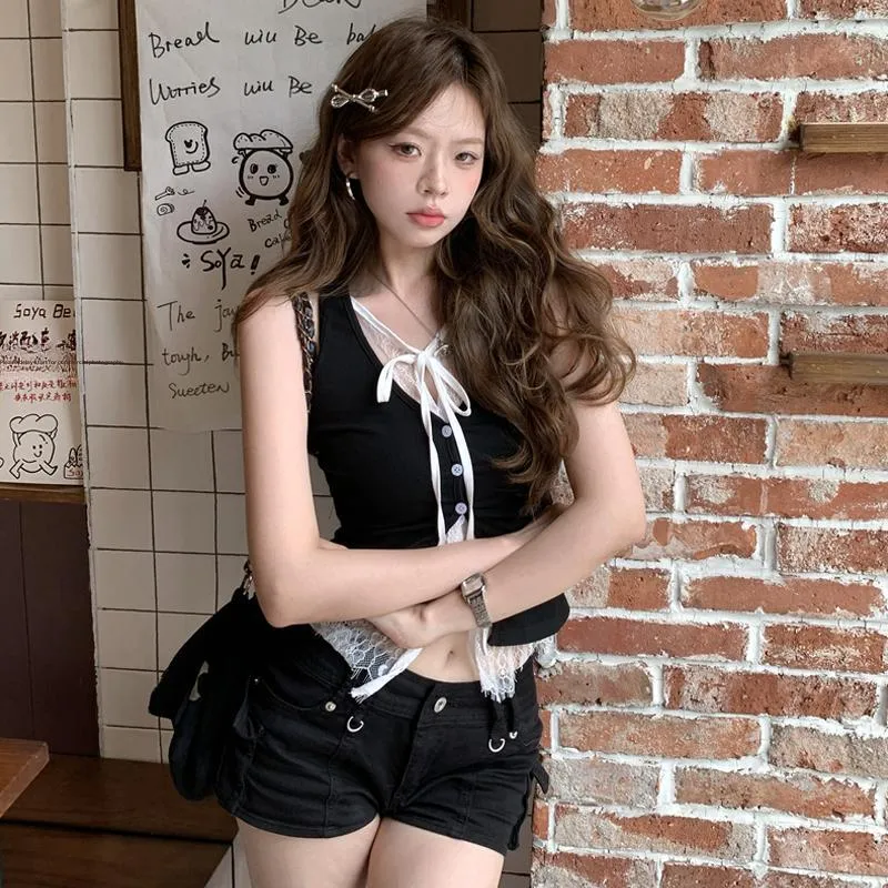 OURUOKE Tank Tops Women's Black Shopping Bag-2