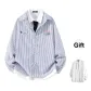 Blue White Stripes+White[Shirt]