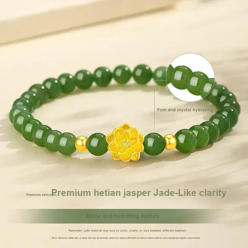 ALLOVE Bracelets Green Jade Unisex-2