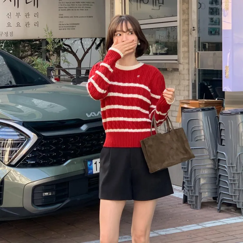 Fstudio Knitwear Women's Red-7