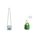 블루 스트라이프 패턴 - 체인 포함