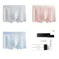3 Pack[Silver Gray+Light Pink+Sky Blue]