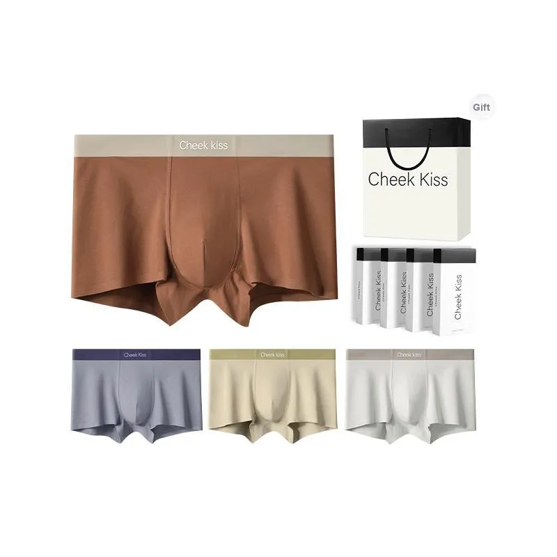 Cheekkiss Underwear Gift Box Men's Comfortable Seamless Boxer Briefs Premium Packaging-11