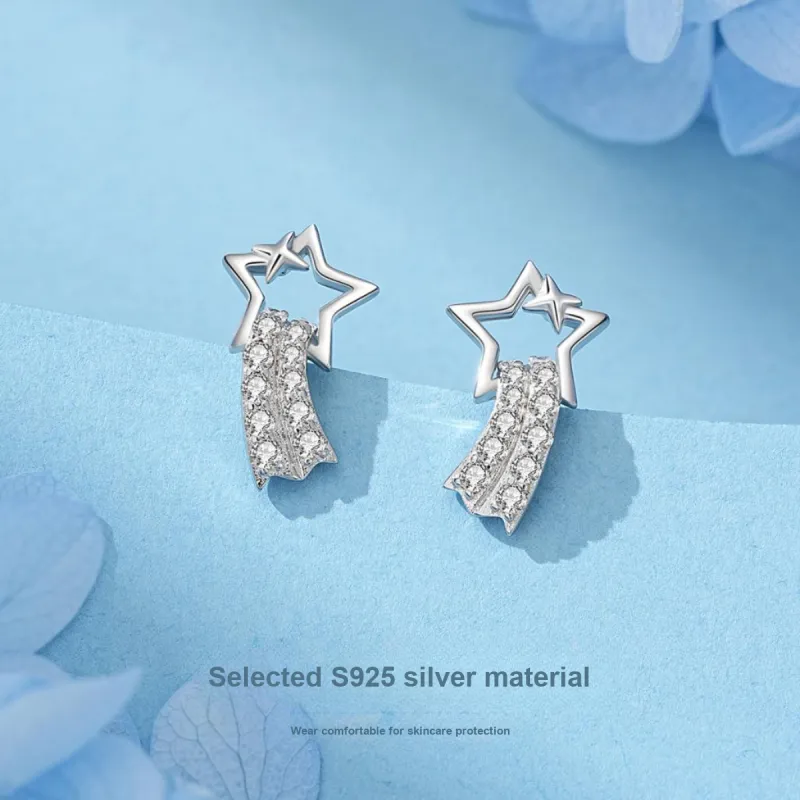 SEVEN COOK S925 Silver Stud Earrings Women's-3