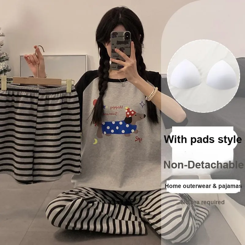 OUSHIBO Pajama Set Women's Image Color-1