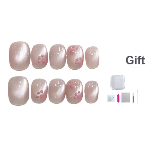 A Few More Cute Плюшевый Кошачья лапа Световая лампочка Милый Сжимаемый игрушечный Ножной ногтик Короткий Квадратный и Круглый Розовый Телесный Кошачий глаз XS S M L