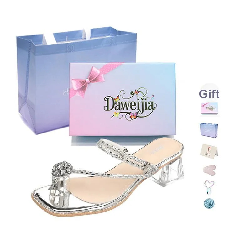 Dawei's House Rubber Sole Quiet, Slip Resistant, Odor Resistant Cushioning Slide Slippers Women's Gift Box Set-10