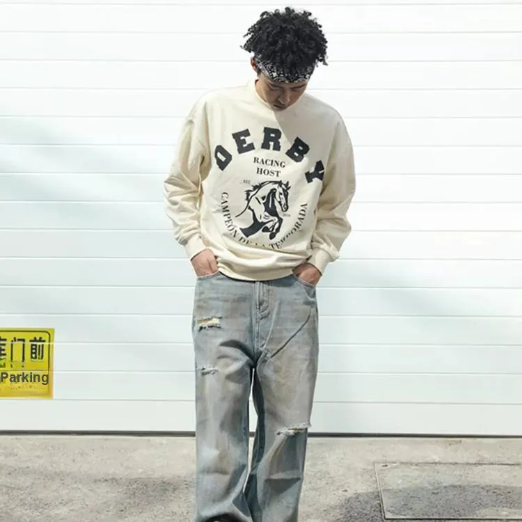 FAKE VINTAGE Sweatshirts Unisex White-3