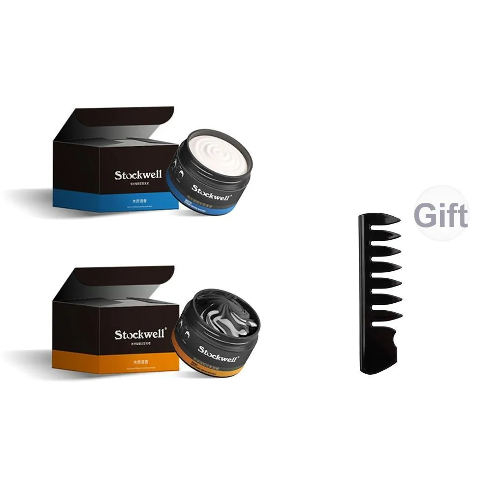 Stockwell Kewell Мужской уход за волосами улучшающий цвет и блеск с длительным эффектом укладки грязью для волос 100 г + воск для волос 100 г