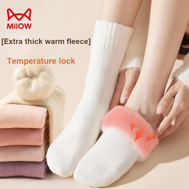 MIIOW Mid Calf Socks Women's Combo Set-5