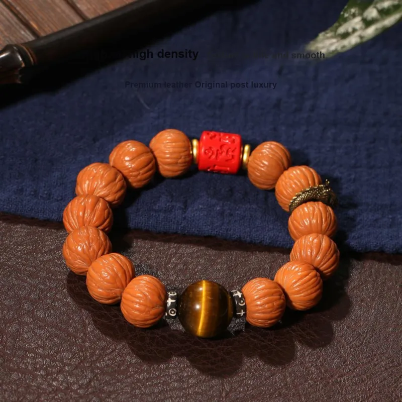 LIBALU Monkey Head Walnut Bracelets Unisex-4
