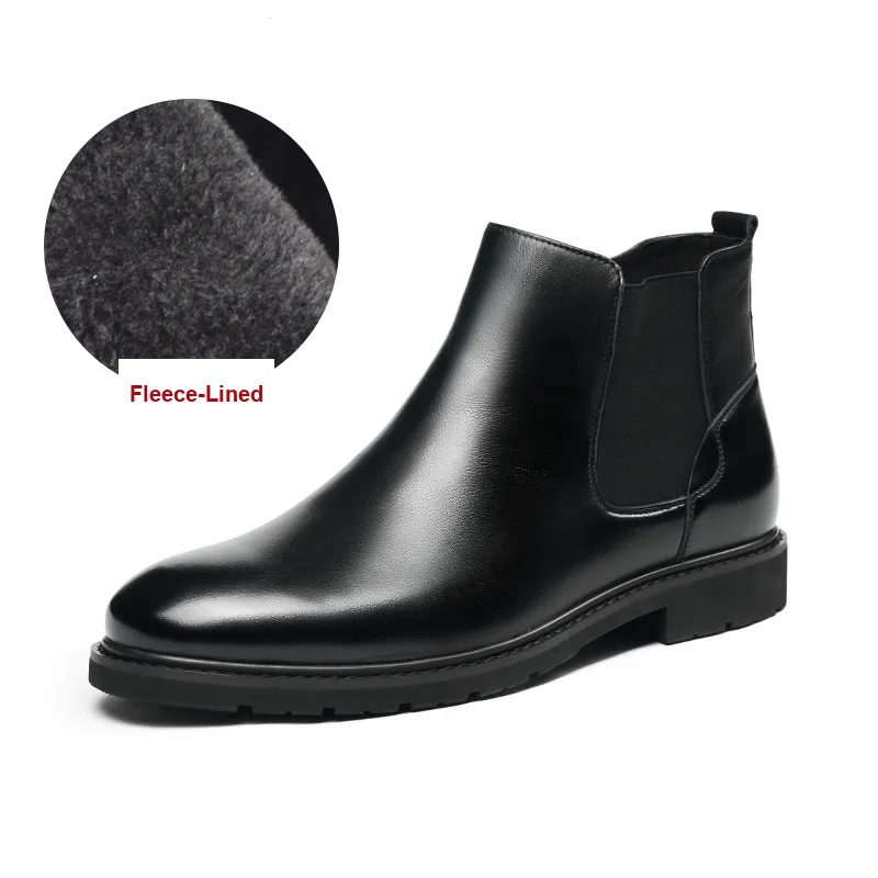 AOKANG Short Chelsea Boots Men's Black-1