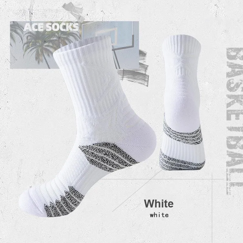 TLXT Basketball Socks Unisex Students' Fitness Outdoor Sports Running, Durable And Breathable-5
