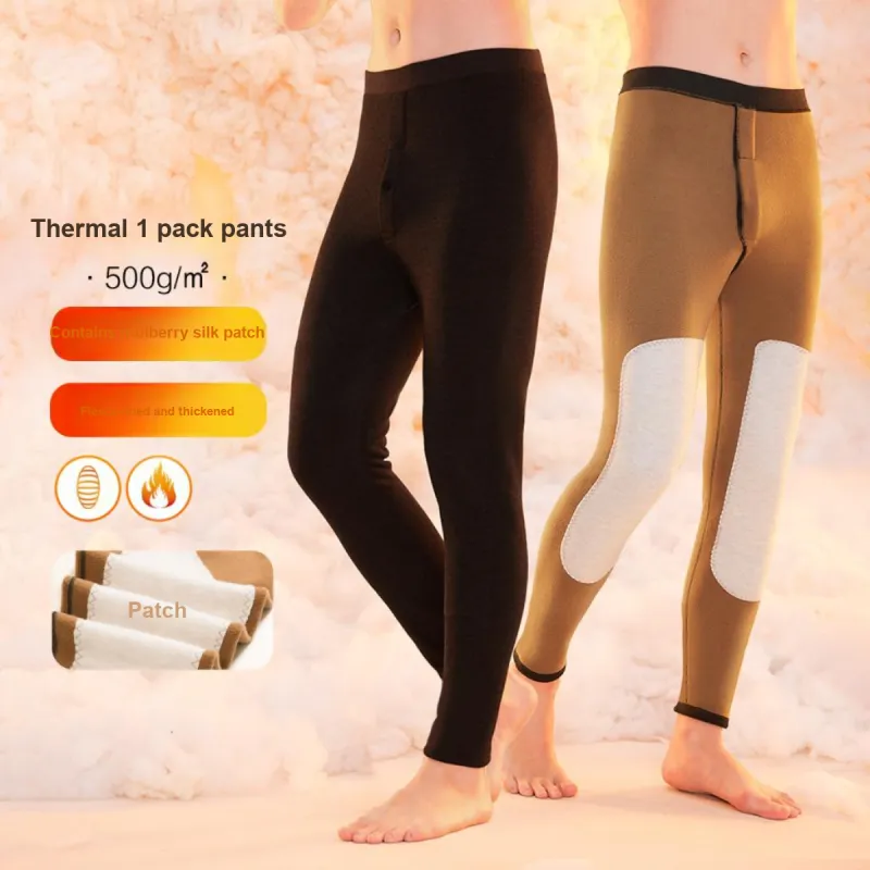 Red Bean Thermal Pants Men's Ink Gray-4