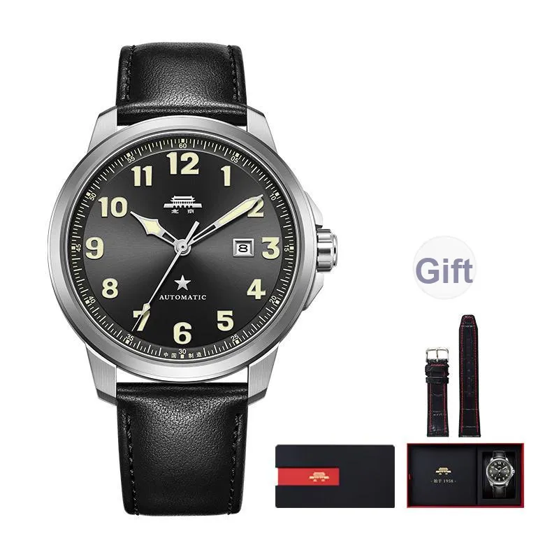Beijing Fork Series Automatic Mechanical Movement Nylon Strap Watch Men's Watches Blue Dial-7