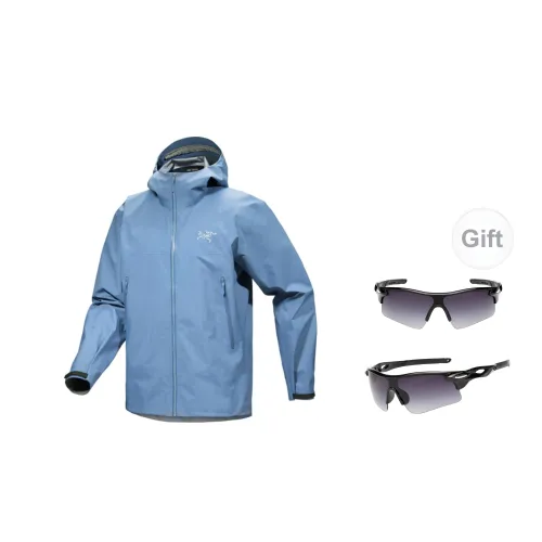 Arcteryx Windbreaker Jackets Men Polished Stone Blue