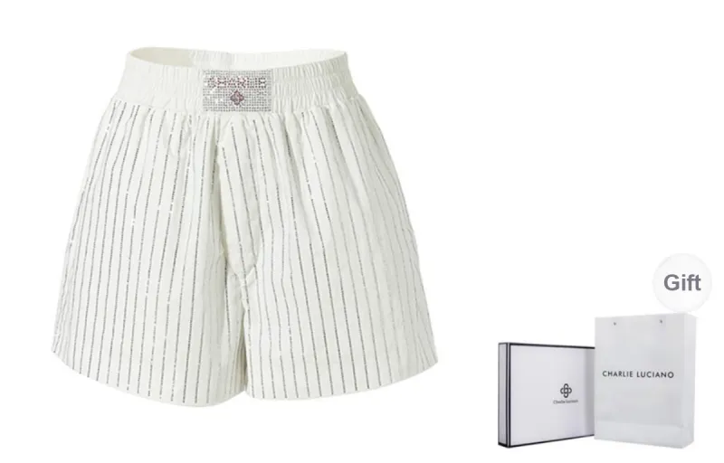 Charlie Luciano Shorts Women's White-0