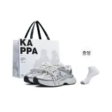 Silver White[White Shopping Bag+Crew Socks]