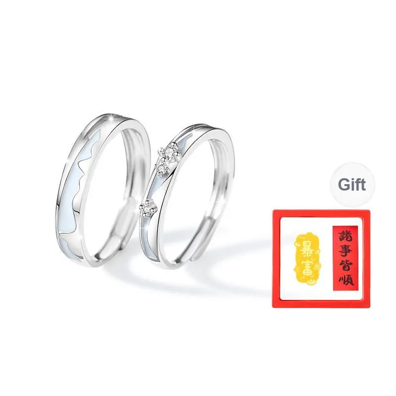 Chongqing Gold Store S925 Silver Rings Unisex-6