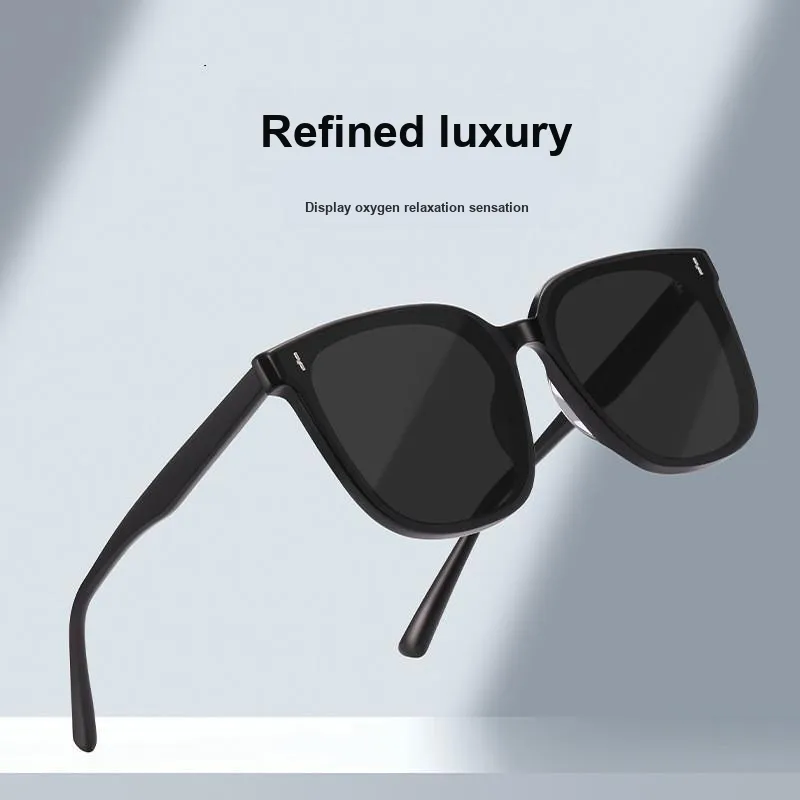 Thunder Pailong Plate Frame Square Sunglasses Unisex-1