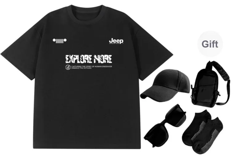 Jeep T Shirt Unisex Included Comes With Travel Set-0