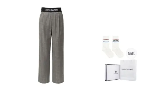 Charlie Luciano Casual Pants Women's Gray