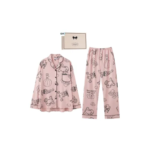MIOJUER Пижамный комплект женский розовый