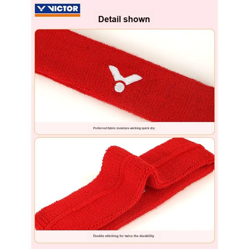 VICTOR Sweatbands Lace-Up Sports Fitness Basketball Running Cotton Polyester Rubber Elastane Unisex-2