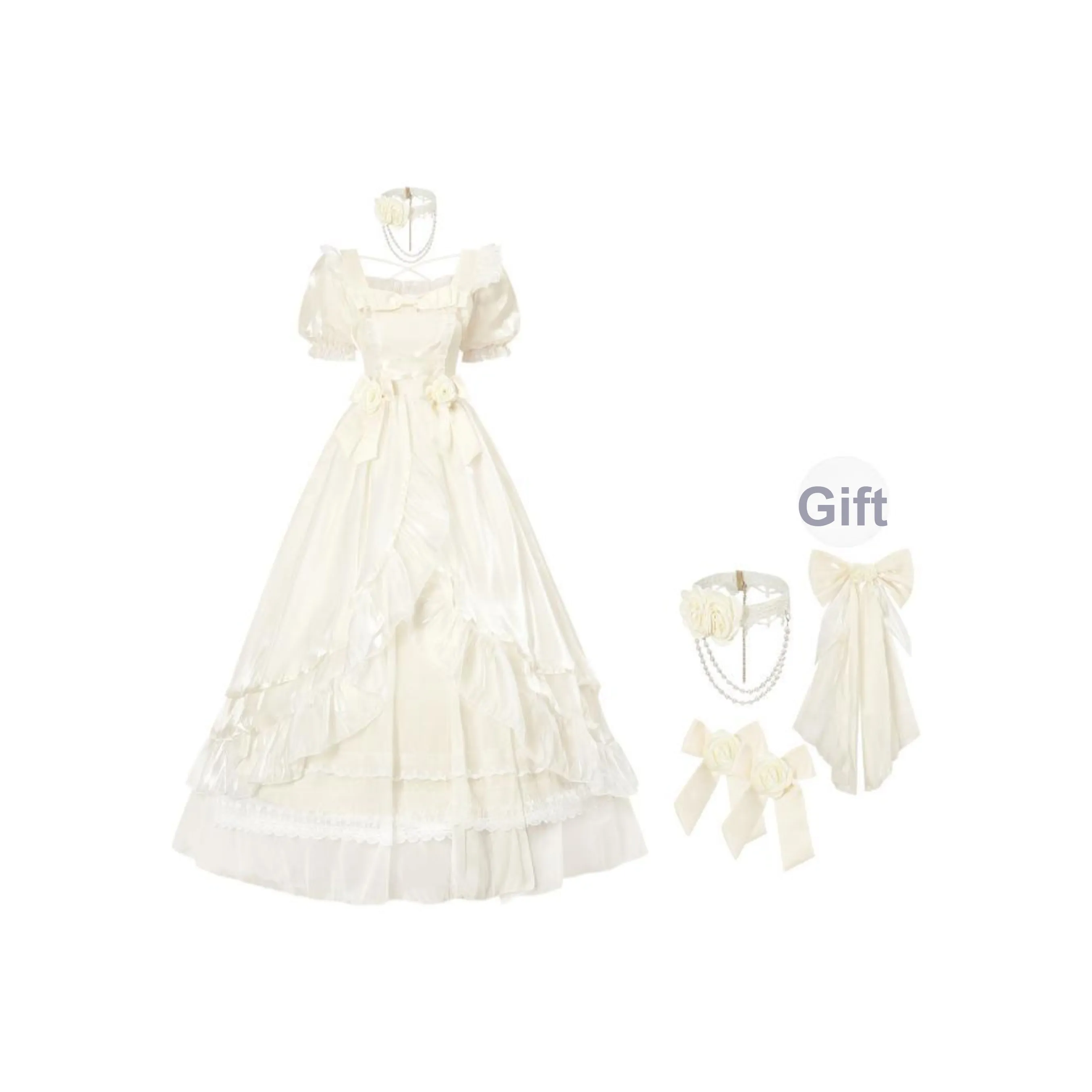 XUANSHU Короткий рукав Платье Женское