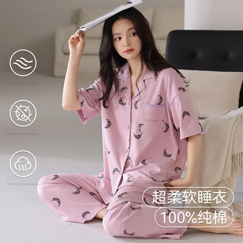 MIIOW Cool One Summer Series Pajama Set Women's Lotus Color-1