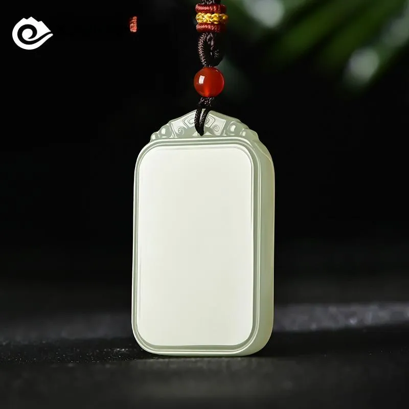 KUNYUYAO Pendants White Jade/Pale Greenish White Jade Unisex-17