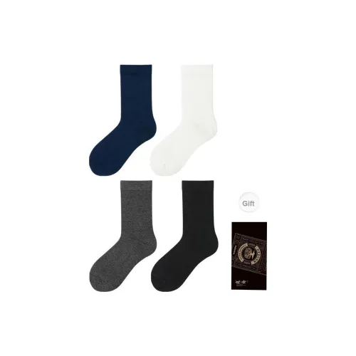 LIANGPU Носки Crew Мужские упаковка из 4 пар