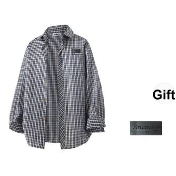 BRUMAIRE Shirt Unisex Blue Comes With Brooch