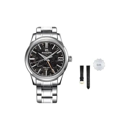 GRAND SEIKO Heritage Collection Механический механизм нержавеющая сталь ремешок часы для мужчин черный циферблат