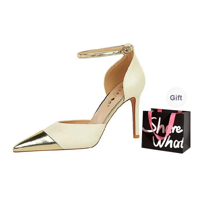 BIGTREE Slim Heel High Heels Women's-11