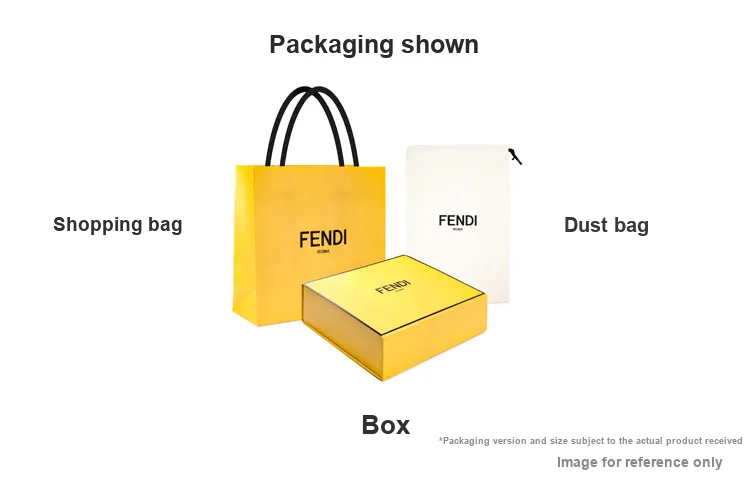 FENDI Peekaboo ISeeU Calfskin Shoulder Bag Crossbody Bag Handbag Women's Yellow-5