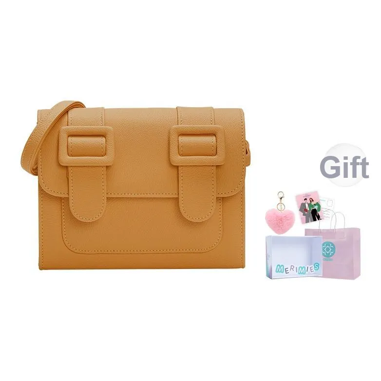MERIMIES PVC Niche Design Urban Chic Style Shoulder Bag Regular Women's Mustard Yellow