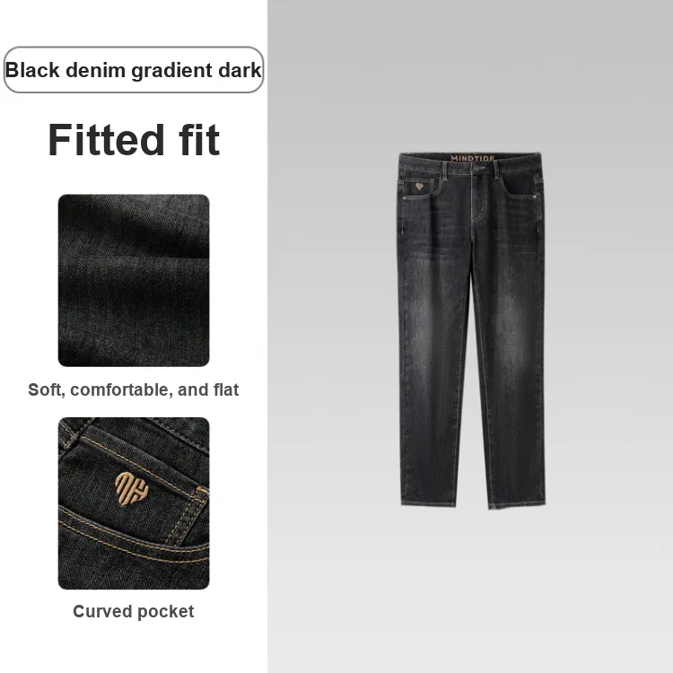 HLA The Heart Is The Series Jeans Men's Black Bull Transition Color-1