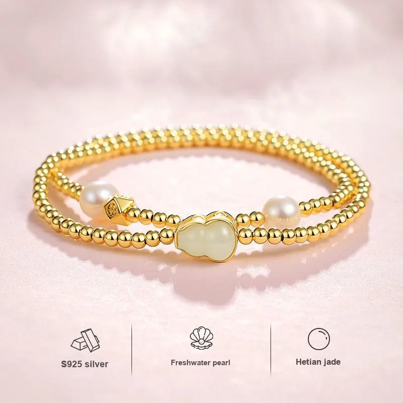 Royal Heaven's Choice Hetian Jade Bracelets Sugar Jade Unisex-1