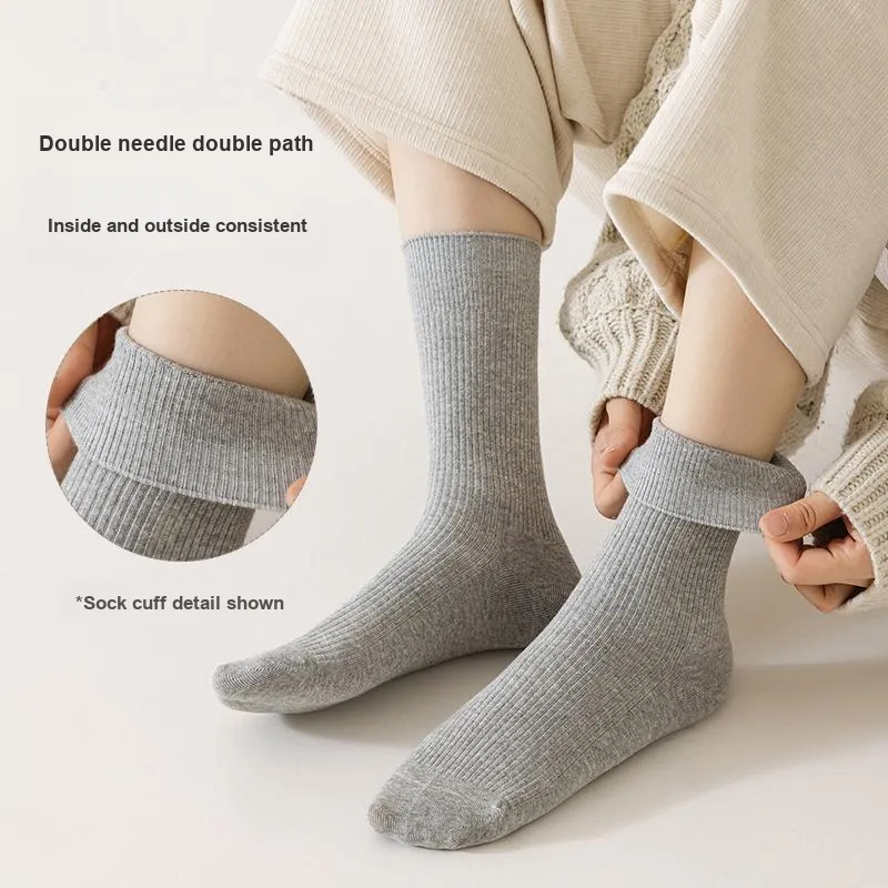 YINSHILIANGPIN Mid Calf Socks Women's 5 Pack-38