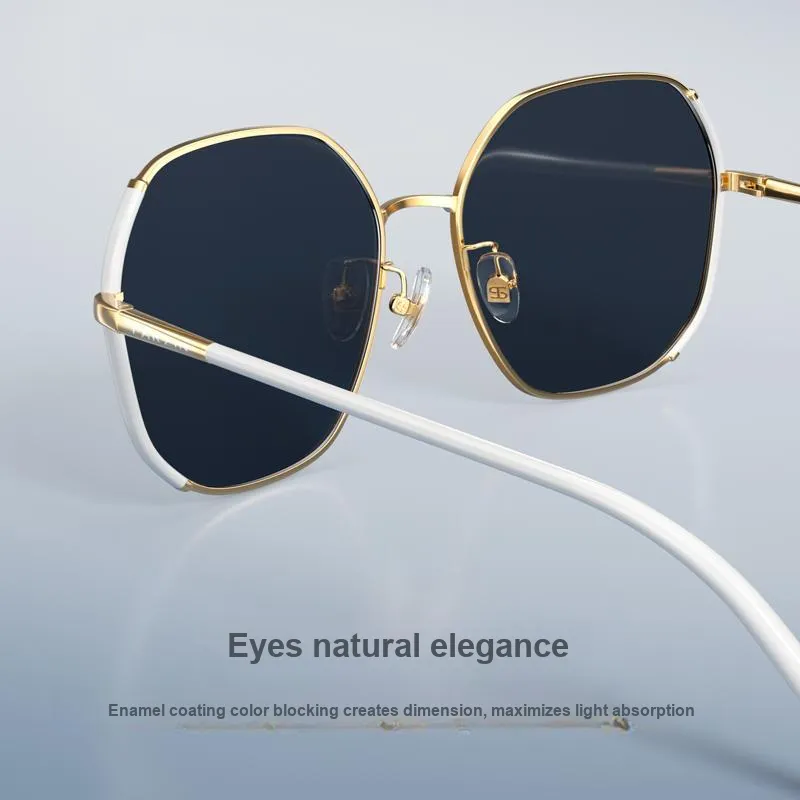 PARZIN Irregular Shape Sun Protection Sunglasses With Polarized Lenses Women's-5