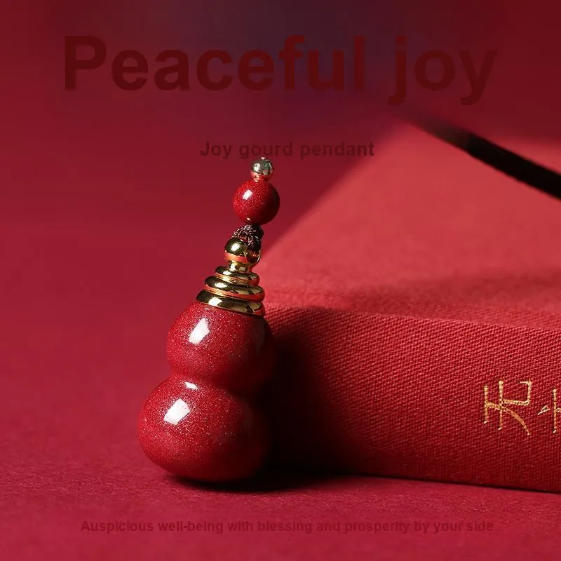 Baozhi Reconstructed Cinnabar Jade Necklaces Unisex-1