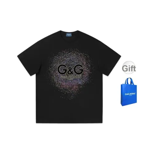 G&G AVENUE Черная унисекс футболка T