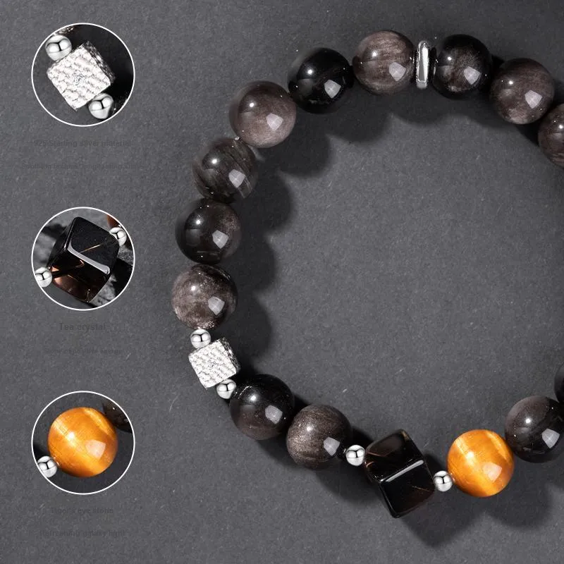 YINCHIE Obsidian Bracelets Men's-3