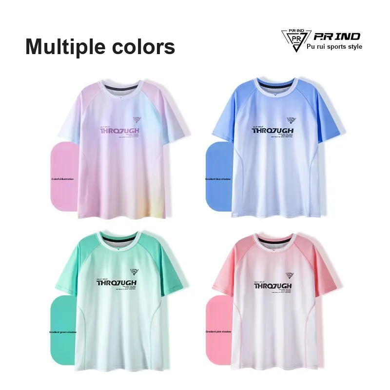 P.R IND Badminton Jersey Unisex Colorful Paint-2
